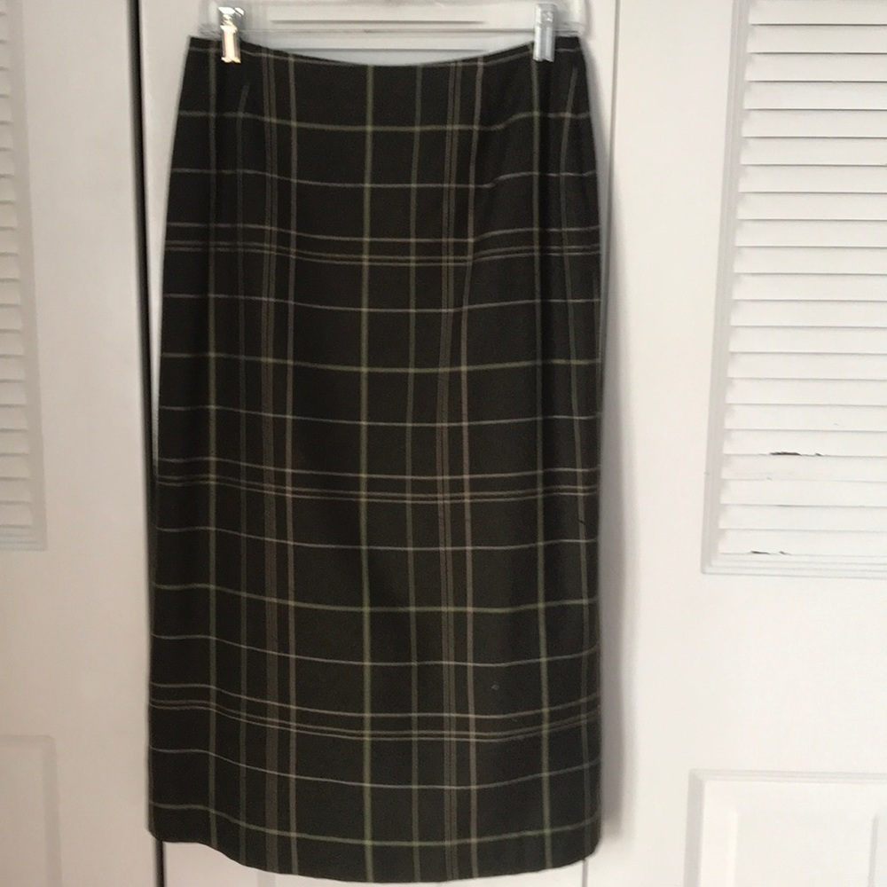 Petite Sophisticate plaid skirt